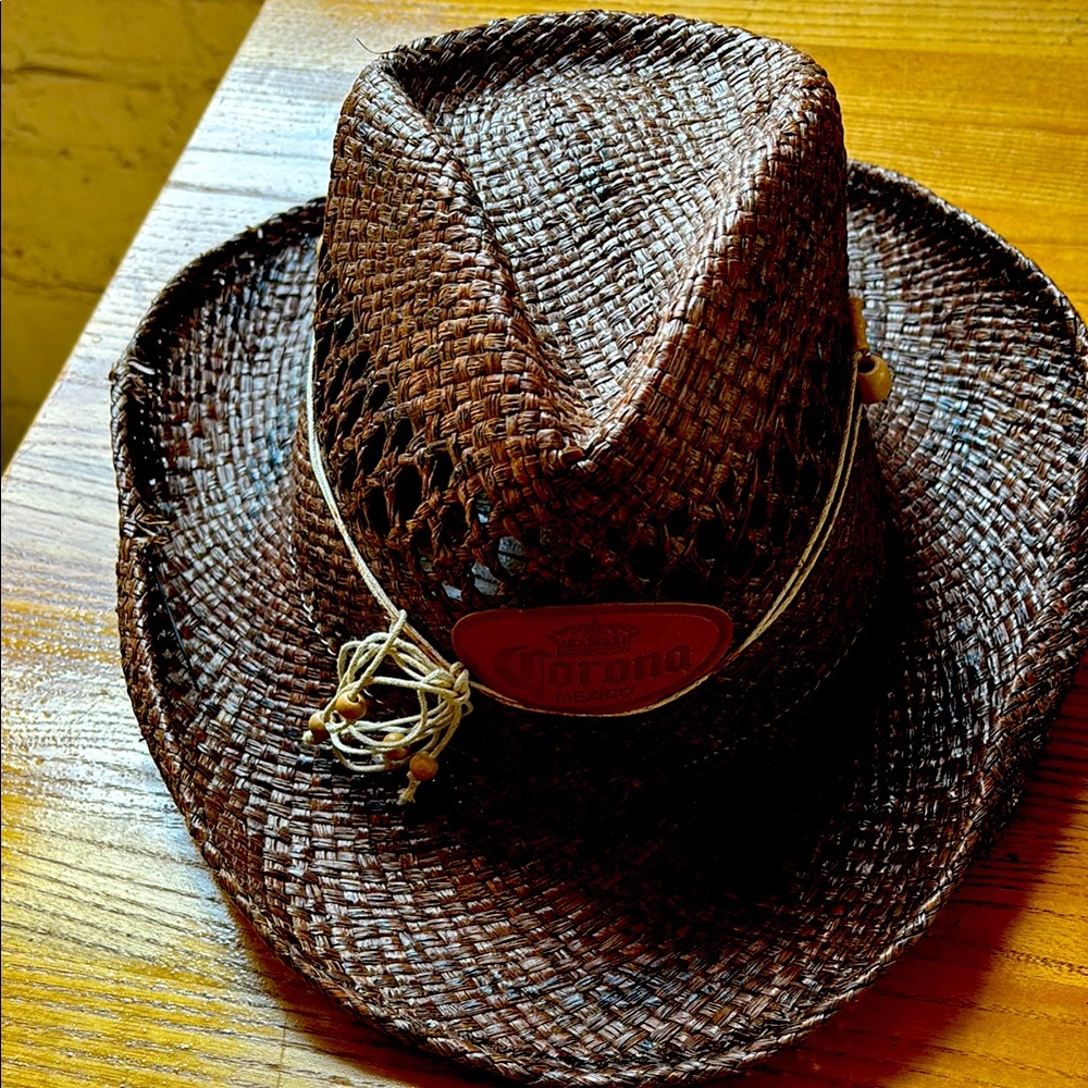 Corona Brown Woven Hat